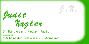 judit nagler business card